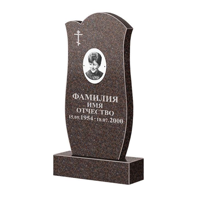 Памятники из цветного гранита в&nbsp;Йошкар-Оле | Памятник из гранита Карел Brown ФГЦ-039