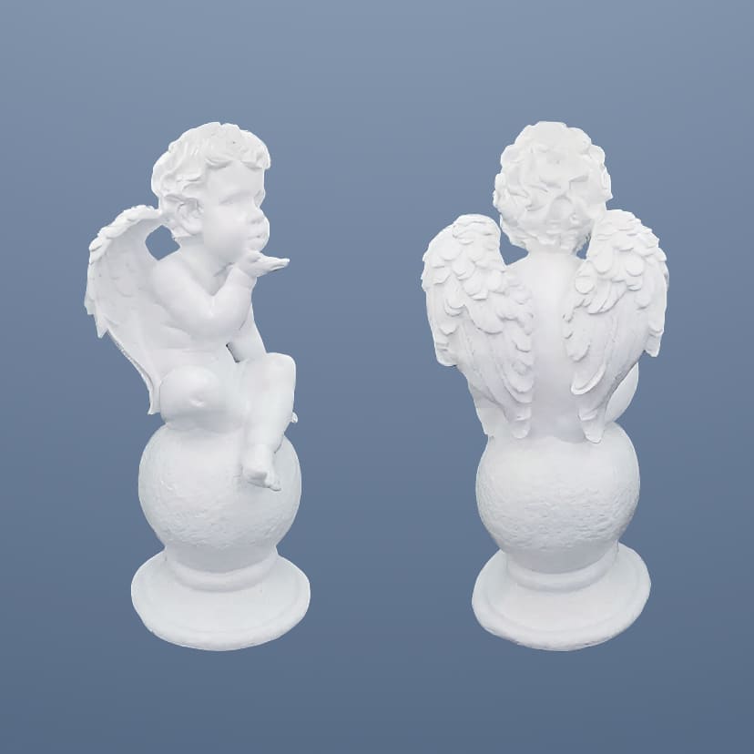 Скульптуры из искусственного мрамора в Йошкар-Оле | Скульптура ангел на шаре №2