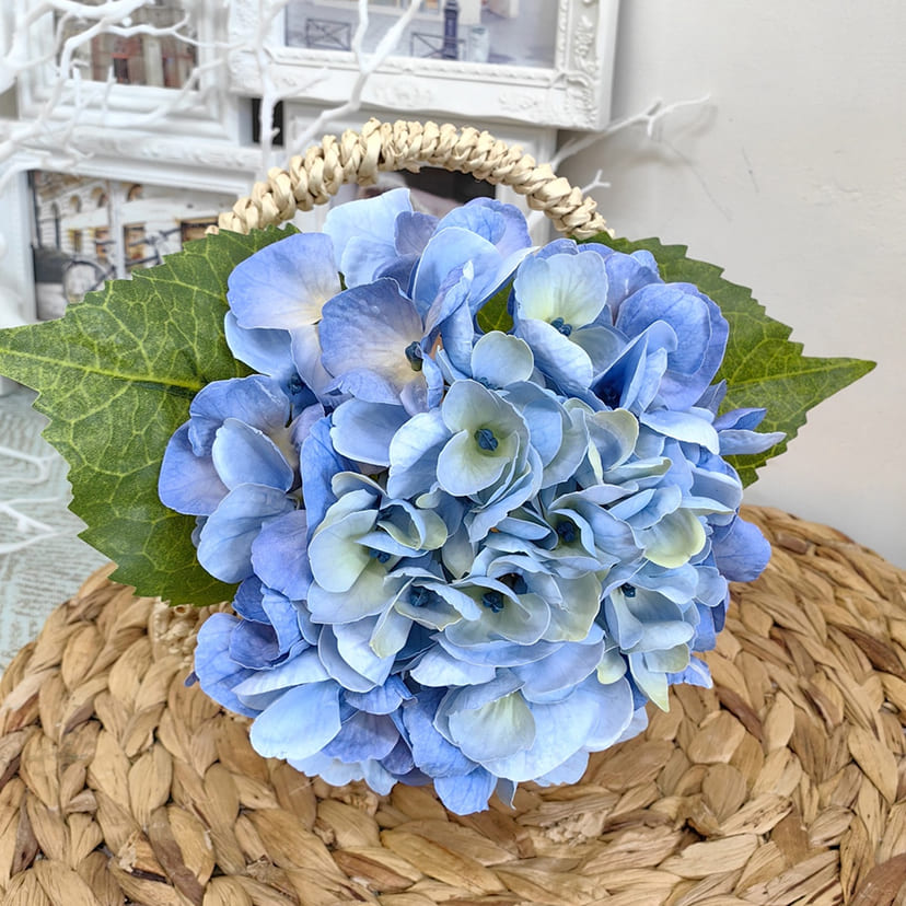 Искусственные цветы в Йошкар-Оле | Цветок искусственный «Гортензия», голубая, одиночный