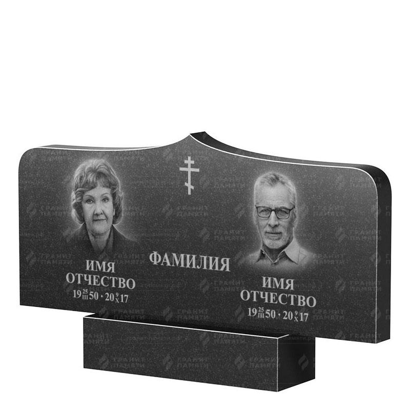 Гранитные памятники в&nbsp;Йошкар-Оле | Двойной гранитный памятник ФГ-260