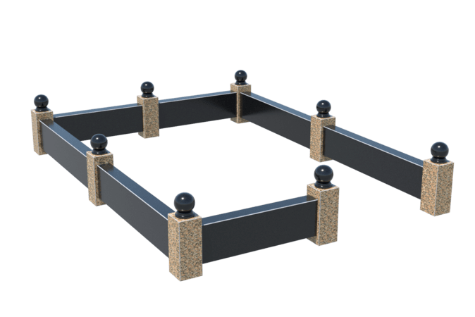 Цоколи на могилу в&nbsp;Йошкар-Оле | Цоколь на могилу №0036