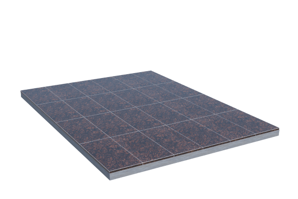 Площадки на могилу в&nbsp;Йошкар-Оле | Площадка с облицовкой Дымовским гранитом