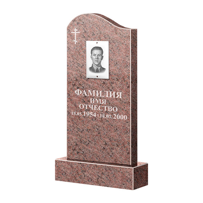 Памятники из цветного гранита в&nbsp;Йошкар-Оле | Памятник из гранита Розалия Pink ФГЦ-030