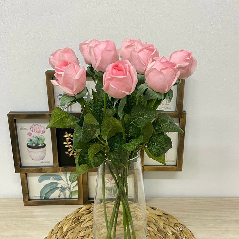 Искусственные цветы в Йошкар-Оле | Цветок искусственный «Роза», нежно-розовая, одиночный