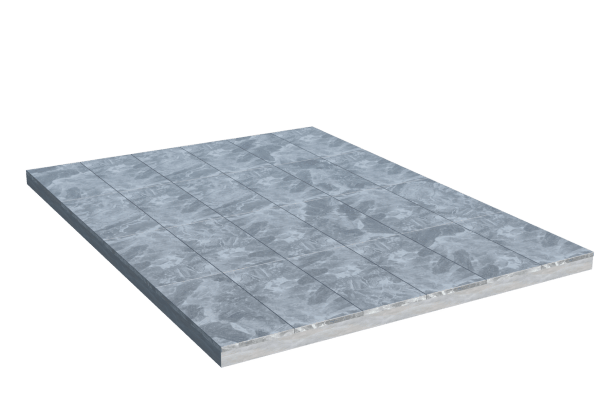 Площадки на могилу в&nbsp;Йошкар-Оле | Площадка с мраморной облицовкой