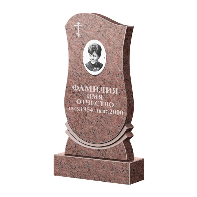 Гранитные памятники в&nbsp;Йошкар-Оле | Памятник из гранита Розалия Pink ФГЦ-056