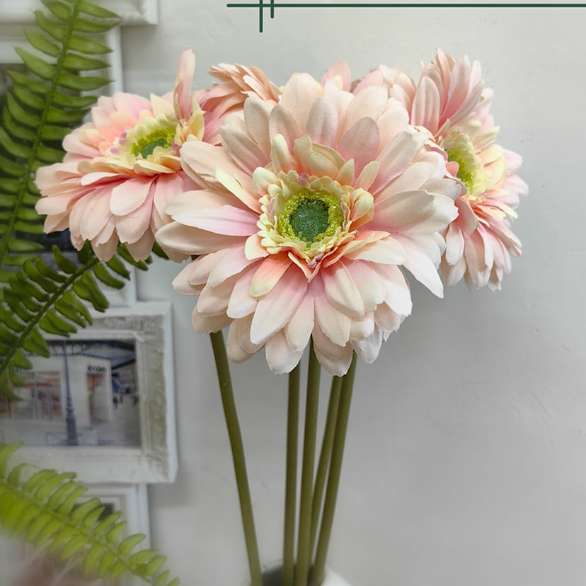 Искусственные цветы в Йошкар-Оле | Цветок искусственный «Гербера», молочно-розовая, одиночный