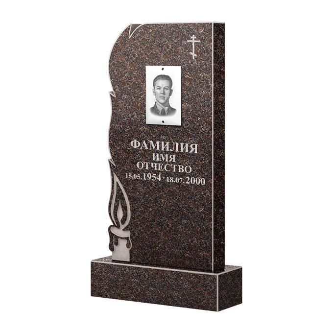 Памятники из цветного гранита в&nbsp;Йошкар-Оле | Памятник из гранита Карел Brown ФГЦ-106