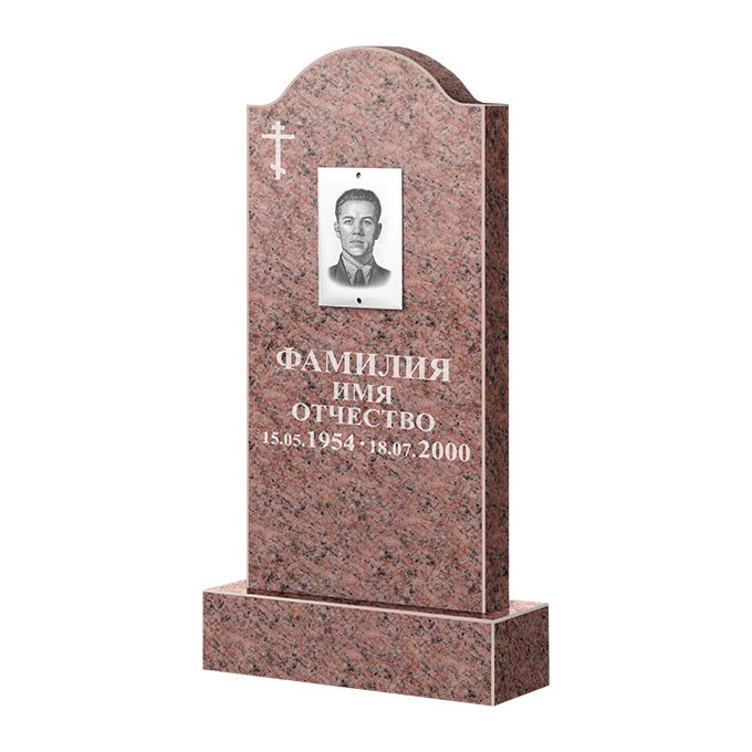 Памятники из цветного гранита в&nbsp;Йошкар-Оле | Памятник из гранита Розалия Pink ФГЦ-012