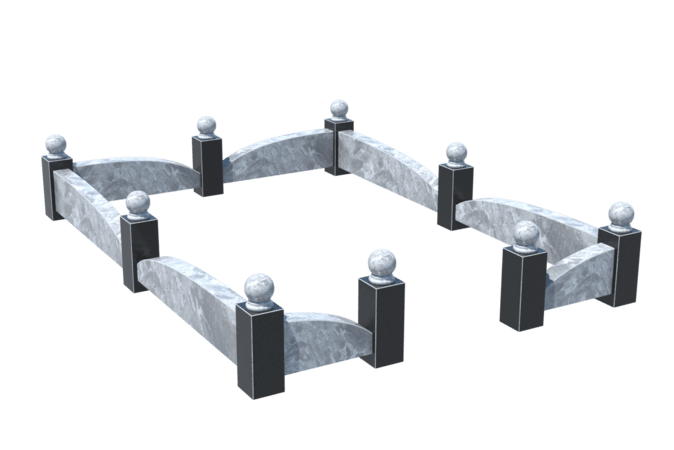 Цоколи на могилу в&nbsp;Йошкар-Оле | Цоколь на могилу №0040