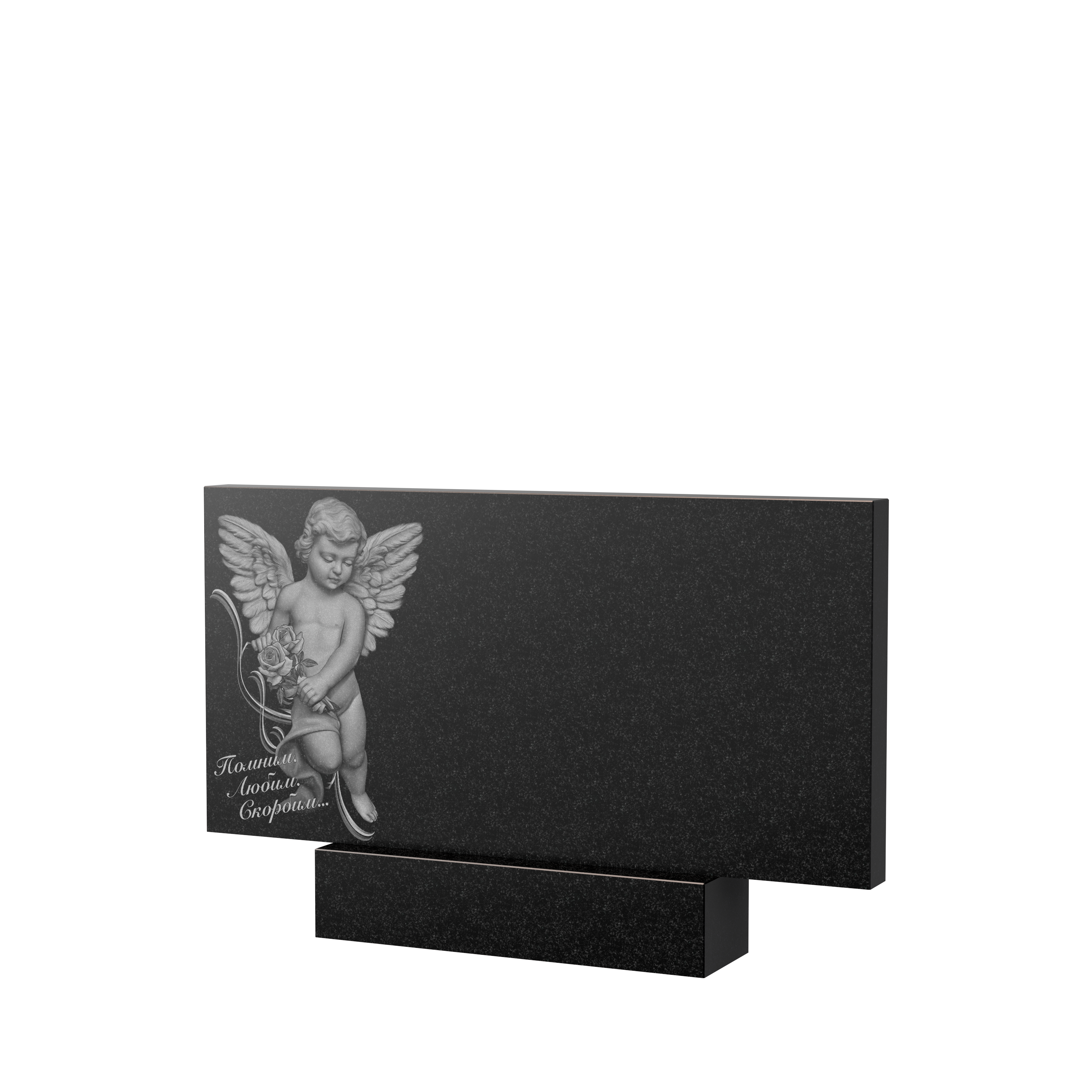 Художественное оформление памятника в&nbsp;Йошкар-Оле | Художественное оформление на гранитную стелу, рисунок ГХО-008