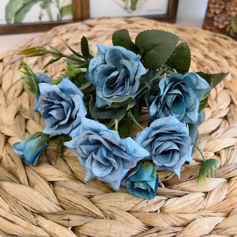 Искусственные цветы в Йошкар-Оле | Цветы искусственные «Розы», синие, букет