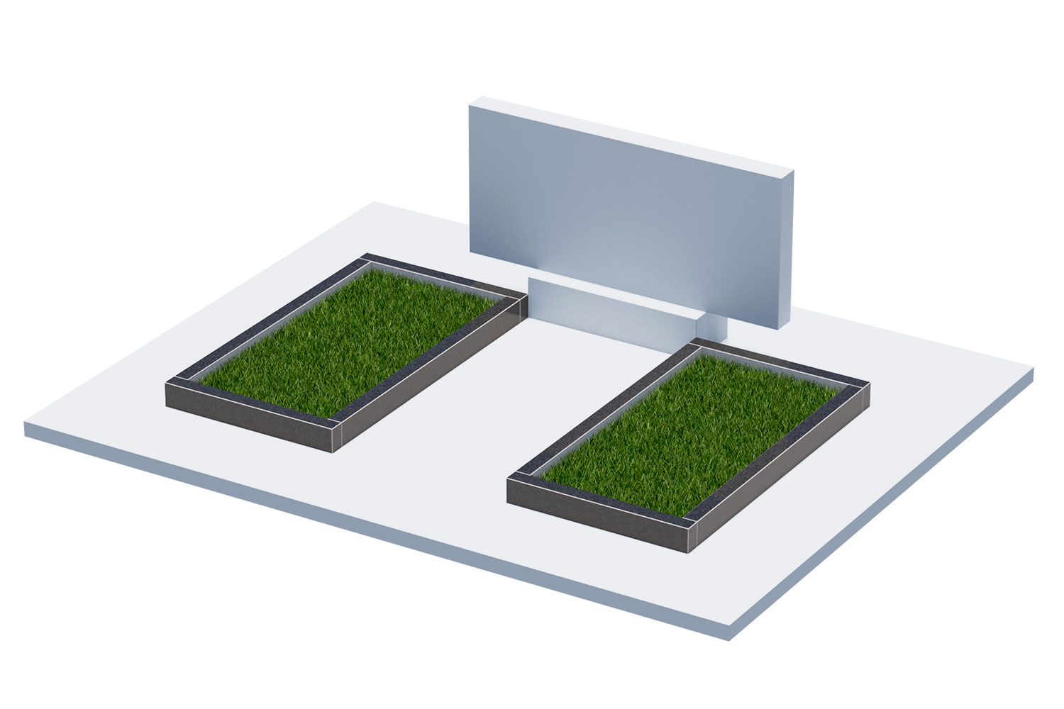 Цветники и надгробные плиты в&nbsp;Йошкар-Оле | Цветник Автономный, 2 шт