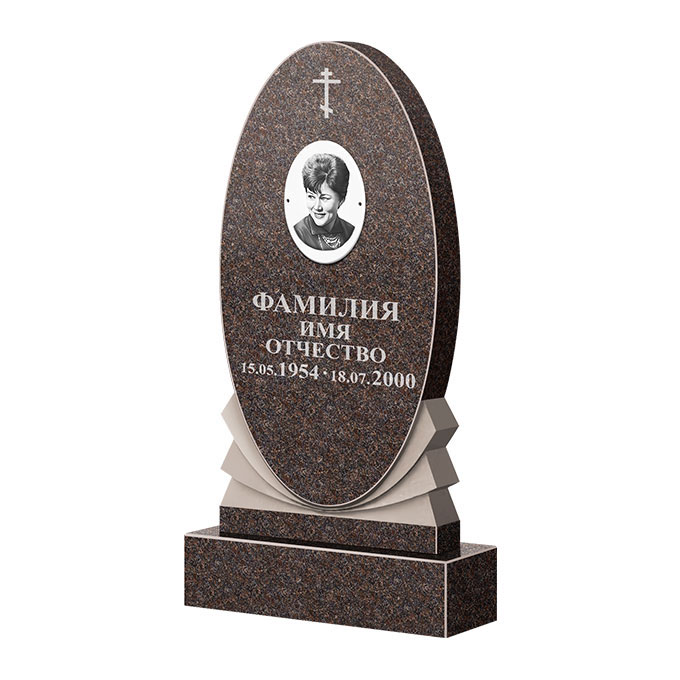 Памятники из цветного гранита в&nbsp;Йошкар-Оле | Памятник из гранита Карел Brown ФГЦ-068