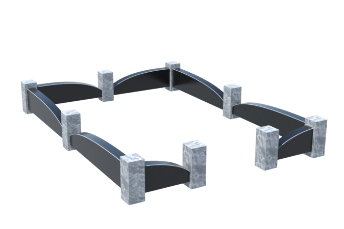 Цоколи на могилу в&nbsp;Йошкар-Оле | Цоколь на могилу №0041