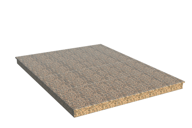 Площадки на могилу в&nbsp;Йошкар-Оле | Площадка с вертикальной (10 см) облицовкой Южно-султаевским гранитом