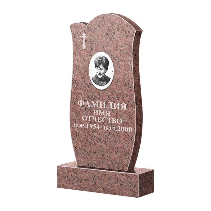 Памятники из цветного гранита в&nbsp;Йошкар-Оле | Памятник из гранита Розалия Pink ФГЦ-039