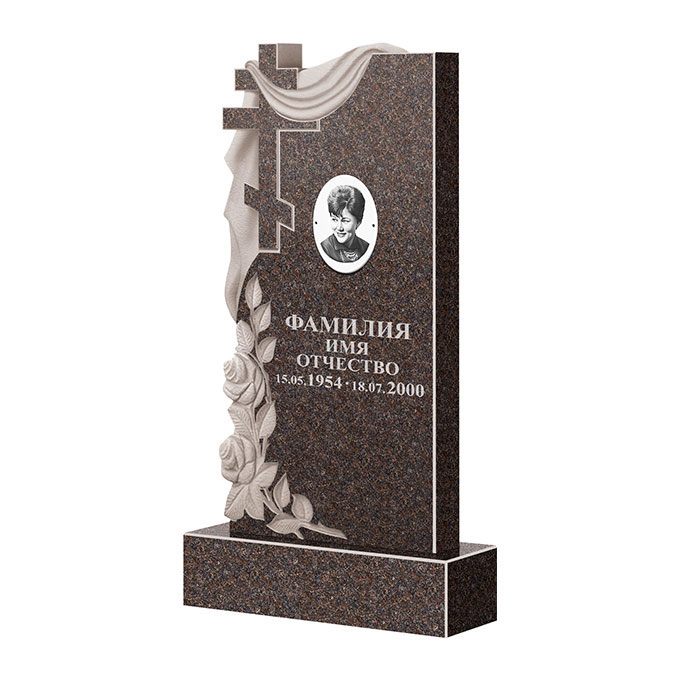 Гранитные памятники в&nbsp;Йошкар-Оле | Памятник из гранита Карел Brown ФГЦ-189